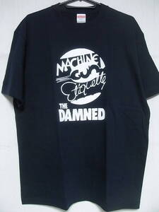 即決★新品バンドＴシャツ★ダムド★THE DAMNED★MACHINE GUN ETIQUETTE★ネイビーボディ×ホワイトプリント★S/M/L/XLサイズ対応可能