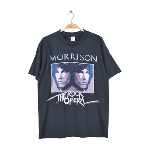 【送料無料】80s ジムモリソン ドアーズ 未使用品 ヴィンテージTシャツ バンドTシャツ JIM MORRISON DOORS サイズL 古着 @AAA1558