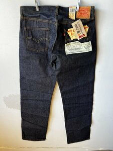 (^w^)b フラッシャー付 デッドストック LEVIS リーバイス 米国製 501 XX bigE 赤耳 W36 レプリカ ジーンズ ビンテージ 555 バレンシア工場