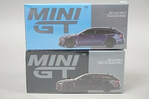 MINI GT / TSM 1/64 ABT アウディ RS6-R ナバーラブルーメタリック / RS 6 Johann Abt シグネチャーエディション ブラック 2点セット