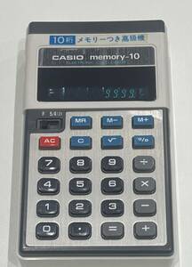 CASAO カシオ　memory-10 レトロ　緑光電管　電子計算機　動作品　NO909