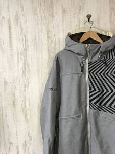 V477☆【スキー スノーボードウェア】VOLCOM ボルコム スノボジャケット グレー