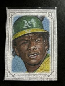 topps museum collection 2022 canvas collection rickey henderson リッキー ヘンダーソン