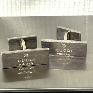 ライバルに差をつけろ！！ GUCCI グッチ スターリングシルバー 925 SILVER 銀無垢 カフスボタン カフスリンクス IW409AA01GCC//