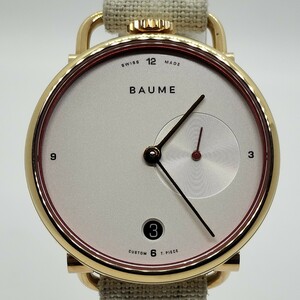 【美品】BAUME＆MERCIERボーム & メルシエボームスモールセコンドM0A10602/箱保付きレディース腕時計