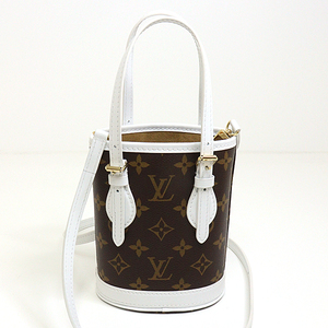 ルイヴィトン LOUIS VUITTON ナノ・バケット ショルダーバッグ M81489 斜め掛け LV マッチ コレクション モノグラム 【中古】Sランク