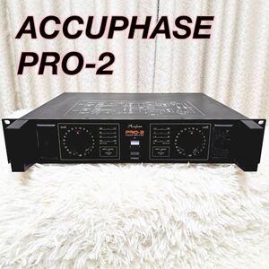 ACCUPHASE アキュフェーズ PRO-2 業務用 デュアル チャンネル パワーアンプ 動作品