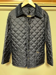 【美品】【Mくらい】 Barbour LIDDESDALE QUILT JACKET バブアー メンズ ネイビー キルティング