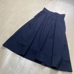 4040☆ UNITED ARROWS GREEN LABEL RELAXING ボトムス ミモレ丈スカート レディース 38 ネイビー 無地