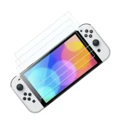 即購入OK３枚 Switch 有機EL 保護フィルム ガラスフィルム 高透過率