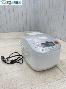 象印 マイコン炊飯ジャー NL-DA10 ホワイト 動作確認済 19年製 1.0L 5.5合 極め炊き 黒厚釜 熟成炊き 炊飯器 キッチン 食卓 即日発送