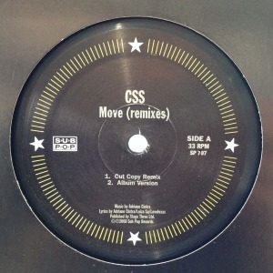 12inchレコード CSS / COMMOVE (REMIXES)E TO MY WORLD (見本盤)