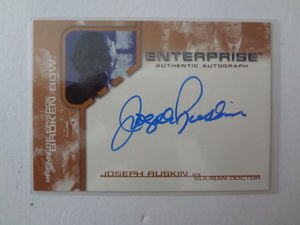 スタートレック StarTrek:Enterprise Season One-Broken Bow Series BBA-3 Joseph Ruskin as Suliban Doctor 直筆サイン入 トレカ送料110円