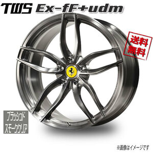 TWS TWS Ex-fF+udm ブラッシュドスモーククリア 20インチ 5H114.3 10J+48.4 4本 業販4本購入で送料無料