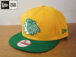 1円スタート!【未使用品】(フリーサイズ)NEW ERA 9FIFTY NHL CHICAGO BLACK HWKS ブラックホークス ニューエラ キャップ 帽子 K