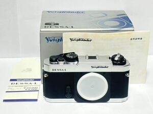 (7) フォクトレンダー Voigtlander BESSA-L ブラック 一眼レフ フィルムカメラ ボディのみ 箱 説明書付き シャッター確認済み