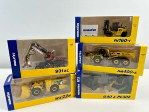 【6/20ES】KOMATSU コマツ オリジナルミニチュア 非売品 WX22H 931XC FH160-1 HM400-5 G40 PC30E