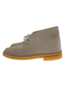 Clarks◆チャッカブーツ/US9/BEG/スウェード