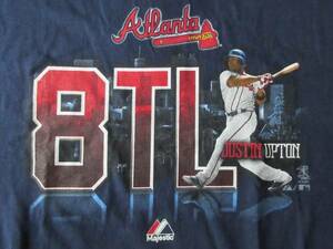 アトランタ ブレーブス Majestic Justin Upton Tシャツ YOUTH L Atlanta Braves ジャスティン アップトン マジェスティック MLB 野球 /