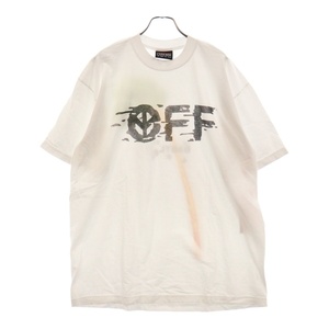 BABYLONE 21SS ×OFF-WHITE Wind T-shirt オフホワイト ロゴプリント クルーネック 半袖tシャツ カットソー ホワイト