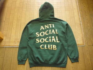 ANTI SOCIAL SOCIAL CLUB　パーカー　Dグリーン　USA製　サイズM