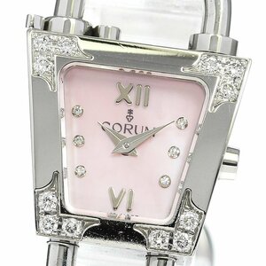 コルム CORUM 137.415.47 トラピーズ 6Pダイヤ クォーツ レディース 保証書付き_783009【ev10】