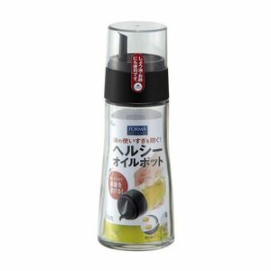 【新品】〔40個セット〕 液体調味料入れ 約直径60mm 容量約200ml 大 ブラック キャップ付 ヘルシー オイルポット フォルマ キッチン