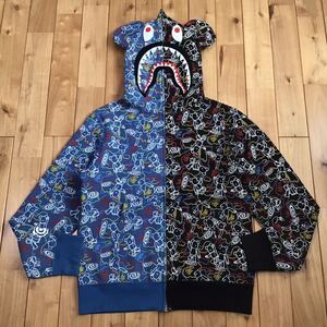 MEDICOM TOY CAMO BE@R SHARK FULL ZIP HOODIE Mサイズ a bathing ape BAPE エイプ ベイプ シャーク パーカー アベイシングエイプ z2