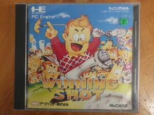 NEC PCエンジン PC-Engine HuCARD データイースト(株) DECO ウィニングショット WINNING SHOT 1989年 DE64001 No.9760