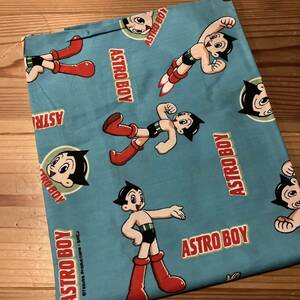 鉄腕アトム 生地 115cm×91cm ASTRO BOY ハギレ ハンドメイド 昭和レトロ 手塚治虫 総柄 キャラクター 未使用保管品