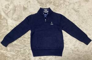 ラルフローレン PORO サイズ７　　120〜130センチ　長袖　セーター　紺