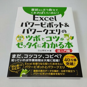 Ｅｘｃｅｌパワーピボット＆パワークエリのツボとコツがゼッタイにわかる本　超入門編 （最初からそう教えてくれればいいのに！） 立山秀利