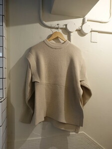 ◎CLANE クラネ　21AW 2021AW 2WAY SLANT KNIT TOPS ニット　21AW 定価26400円　リブ　サイズ２