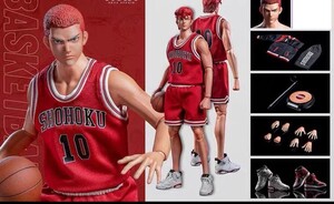 ☆新品　1/6　桜木花道　アクションフィギュア　SLAM DUNK　湘北高校　バスケ　ユニフォーム　ジャージ　スラムダンク ＮＯＶＡ　未使用