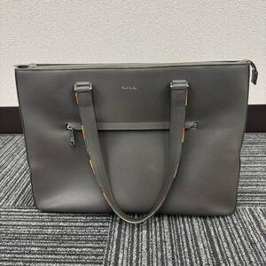 B202-O18-4365 Paul Smith ポールスミス トートバッグ 鞄 グレー 約38.5×30×9cm