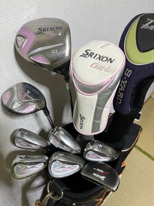 レディース！超豪華SRIXON Gie 女性用ゴルフセット+キャデバッグ+オマケ