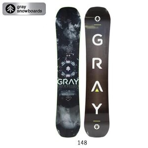 1円スタート 数量2 SNB/2024 GRAY SNOWBOARDS グレイスノーボード SHRED シュレッド 148/ 日本正規品 スノー スノボ グラトリ