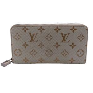 LOUIS VUITTON/ルイヴィトン ビトン N97773 ジッピーウォレット ラウンドファスナー モノグラム・エキゾチック パイソン 長財布