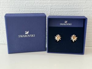 SWAROVSKI スワロフスキー ラインストーン イヤリング クリップ式 アクセサリー 箱付き