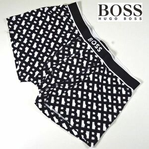 新品 HUGO BOSS ヒューゴボス ロゴ ボクサーパンツ 下着 ボクサーブリーフ M 黒 白メンズ 男性 紳士 正規品