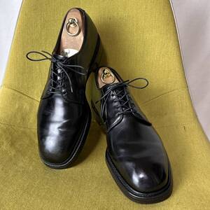 Allen edmonds アレンエドモンズ Leeds リーズ コードバン プレーントゥシューズ 9.5D USA製 27.5相当 ビジネス ビンテージ 80s 90s