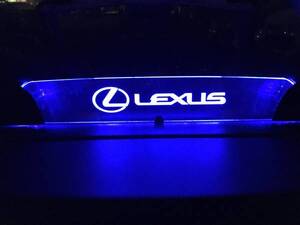 valkyrie style レクサス SC430 / 40ソアラ / UZZ40 専用 LED ウィンドディフレクター LEXUS 文字 .LEDブルー!　リモコン付き