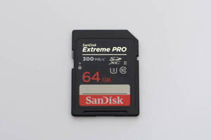 #17e SanDisk サンディスク 64GB SDカード Extreme PRO UHS-Ⅱ uhs-ii U3 300MB/s Extreme PRO