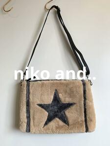 niko and.. ボア星柄ショルダーバッグ