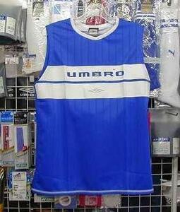 アンブロ UFS7462フットサルシャツブルーMサイズ umbro 新品 レトロ 即決価格/