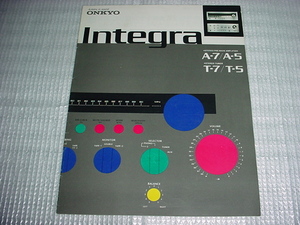 1976年11月　ONKYO　A-7/A-5/T-7/T-5/のカタログ