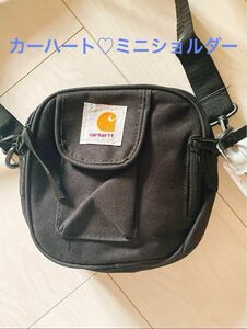 Carhartt カーハート ショルダーバッグ ポーチ ミニショルダー ボディバッグ ユニセックス ブラック 黒 メンズ　コンパクト