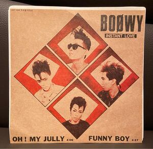 BOOWY ◆ Funny Boy 見本・サンプル盤シングルレコード 1983年非売品プロモ・オンリーNot For Sale ボウイ 氷室京介 布袋寅泰