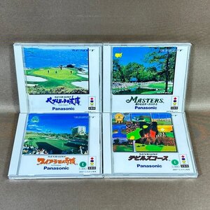 ZB498●【 3DO T&E VR GOLF 4種セット / ゴルフ 】ペブルビーチの波濤/マスターズ 遥かなるオーガスタ3/ワイアラエの奇蹟/デビルズコース