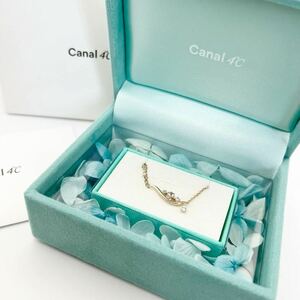 canal4℃ カナルヨンドシー　15221-463-1001 アクアマリン　silver ブレスレット　箱付　4℃ Canal アクセサリー　華奢　可憐　送料無料